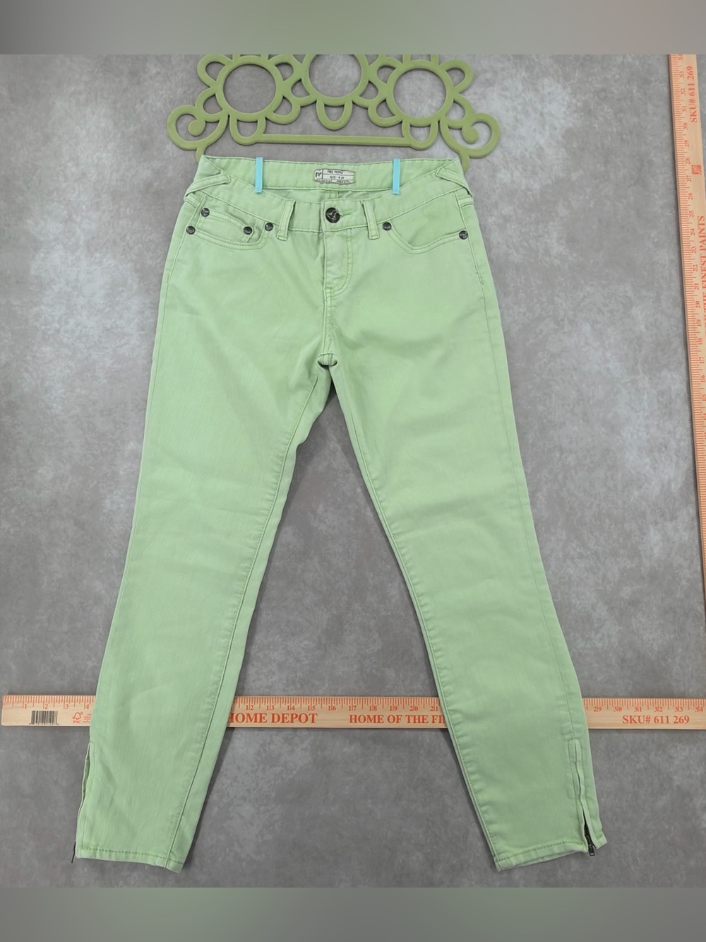 Free People Mint Green Skinny Jeans